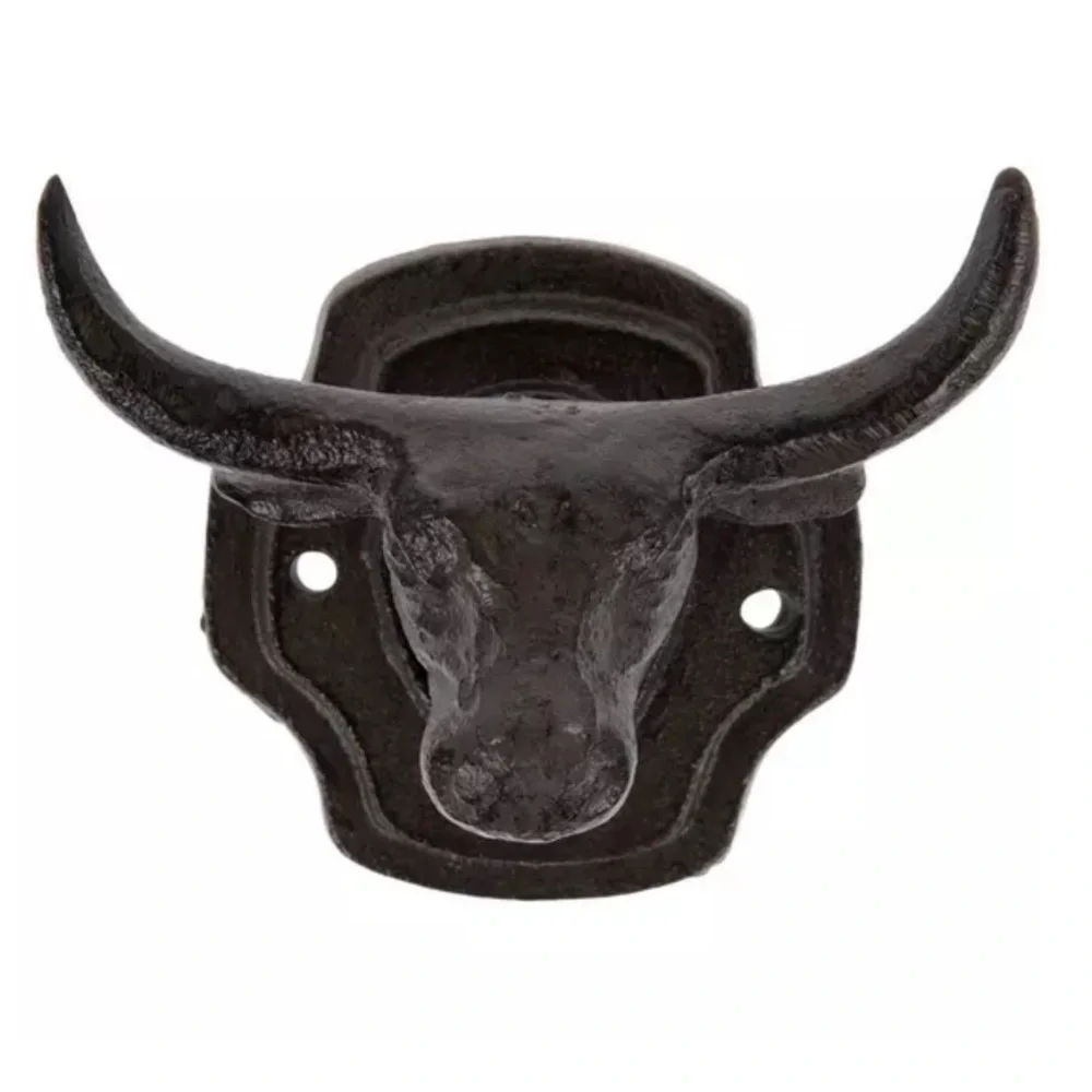 Rustic Bull Head Wall Hook